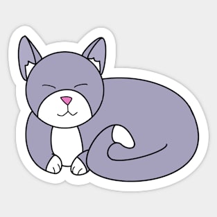 Grey Kitty Sticker